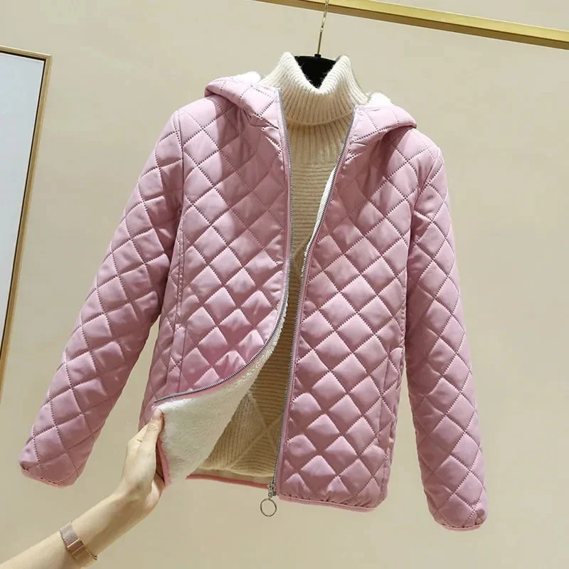 Women Jacket Black 2022 New Winter Female's Korean Fleece Cotton Outcoat Padded Jacket Women's Coat Thicken Hooded Parka Pink
Women Jacket Black 2022 New Winter Female's Korean Fleece Cotton Outcoat Padded Jacket Women's Coat Thicken Hooded Parka Pink