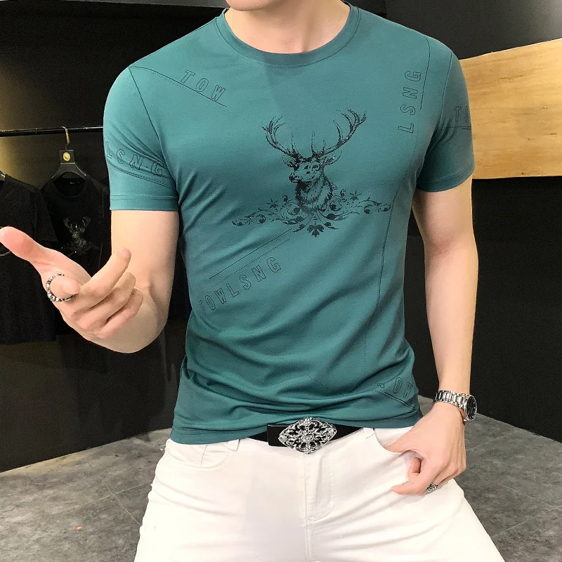 2022 Men's Summer Short-sleeved Shirt Men's Tide Brand Regular Pattern Round Neck Half-sleeve Contrast Color Trend
2022 Men's Summer Short-sleeved Shirt Men's Tide Brand Regular Pattern Round Neck Half-sleeve Contrast Color Trend