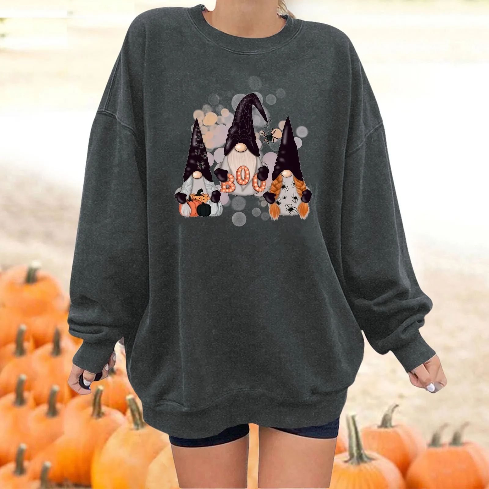 Lightweight Sweatshirts Women Women's Halloween Pullovers Fun Graphic Print Round Neck Long Christmas Hoodie Dress
Lightweight Sweatshirts Women Women's Halloween Pullovers Fun Graphic Print Round Neck Long Christmas Hoodie Dress