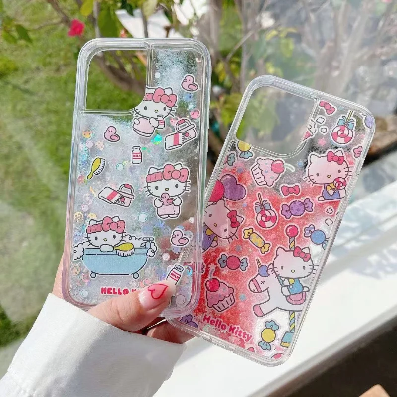 Милые Чехлы Hello Kitty с жидкими блестками для телефонов iPhone 14 13 12 11 Pro Max X XR 8 7 Plus чехол-накладка с блестками и зыбучим песком
Милые Чехлы Hello Kitty с жидкими блестками для телефонов iPhone 14 13 12 11 Pro Max X XR 8 7 Plus чехол-накладка с блестками и зыбучим песком