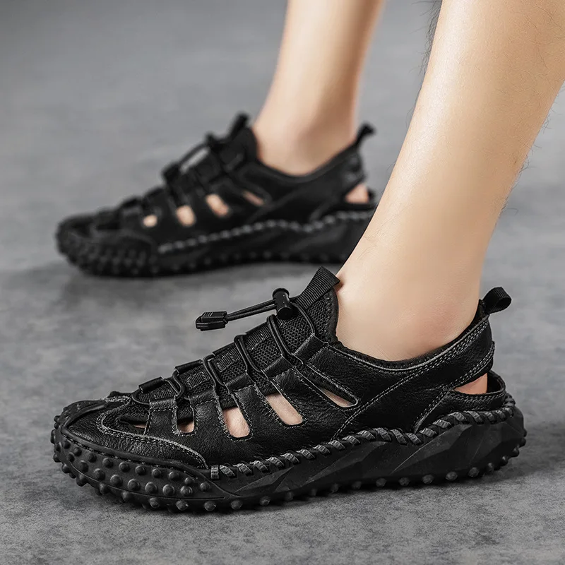 New Summer Holiday Beach Shoes Mens Sandals Flat Non-slip Brand Male Sandals Fashion Cool Young Man Mesh Shoes Black A4701
New Summer Holiday Beach Shoes Mens Sandals Flat Non-slip Brand Male Sandals Fashion Cool Young Man Mesh Shoes Black A4701