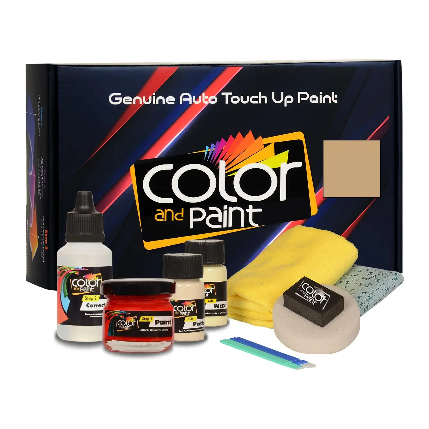 Color and Paint compatible with Renault Automotive Touch Up Paint - BEIGE MET - 161 - Basic Care
Color and Paint compatible with Renault Automotive Touch Up Paint - BEIGE MET - 161 - Basic Care