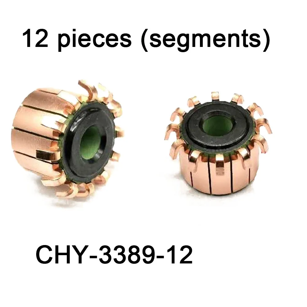 Electrical Motor Commutator 12P Teeth Copper Hook Type CHY-3389-12 23x8x17mm For Power Tools High-speed DC Motors Commutator
Electrical Motor Commutator 12P Teeth Copper Hook Type CHY-3389-12 23x8x17mm For Power Tools High-speed DC Motors Commutator