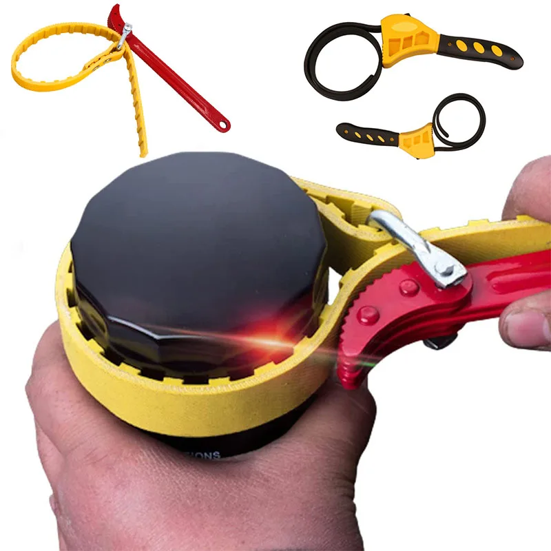 Belt Wrench Oil Filter Puller Strap Spanner Chain Wrench Strap Opener Adjustable Strap Opener Cartridge Disassembly Tool
Belt Wrench Oil Filter Puller Strap Spanner Chain Wrench Strap Opener Adjustable Strap Opener Cartridge Disassembly Tool