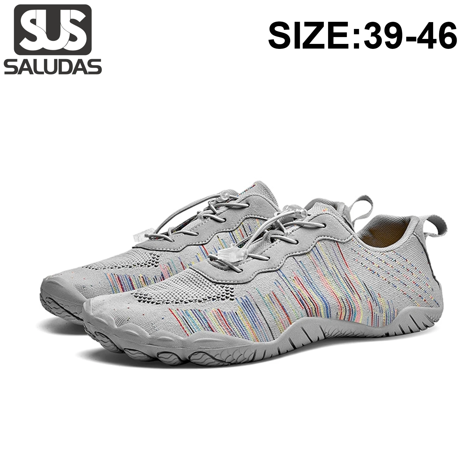 

SALUDAS Wading Shoes Men Flying Weave Summer Beach Shoes Swimming Surfing Fitness Barefoot Sneakers Hiking Water Footwear Men