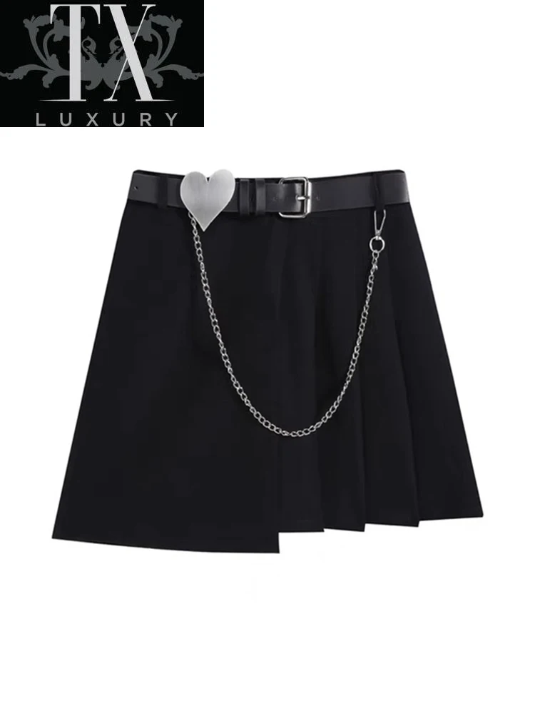 Black High Waist Mini Skirts Mujer Summer Vintage Skirt Gothic Streetwear Pleated Women Harajuku All-Match A-line Jupe
Black High Waist Mini Skirts Mujer Summer Vintage Skirt Gothic Streetwear Pleated Women Harajuku All-Match A-line Jupe