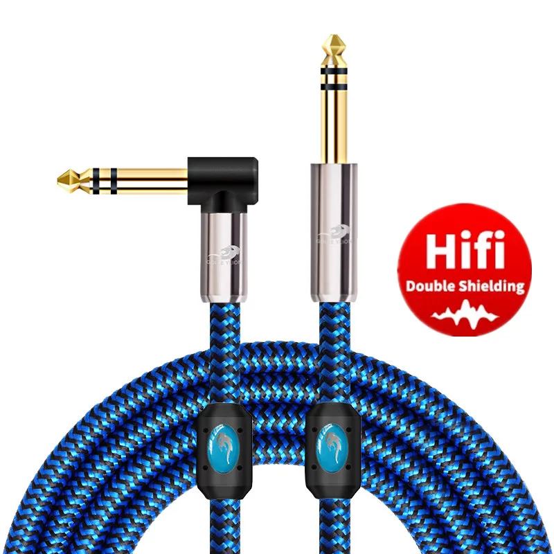 1/4'' TRS 6.35mm Male Stereo Jack Audio Cable for Amp Mixer Instrument Guitar 6.35 OFC Balanced Interconnect Cords 1m 2m 3m 5m
1/4'' TRS 6.35mm Male Stereo Jack Audio Cable for Amp Mixer Instrument Guitar 6.35 OFC Balanced Interconnect Cords 1m 2m 3m 5m