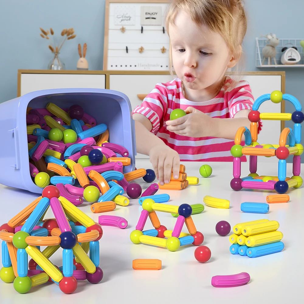 Kids Magnetic Construction Set Magnetic Balls Stick Building Blocks Montessori Educational Toys For Children Gift
Kids Magnetic Construction Set Magnetic Balls Stick Building Blocks Montessori Educational Toys For Children Gift