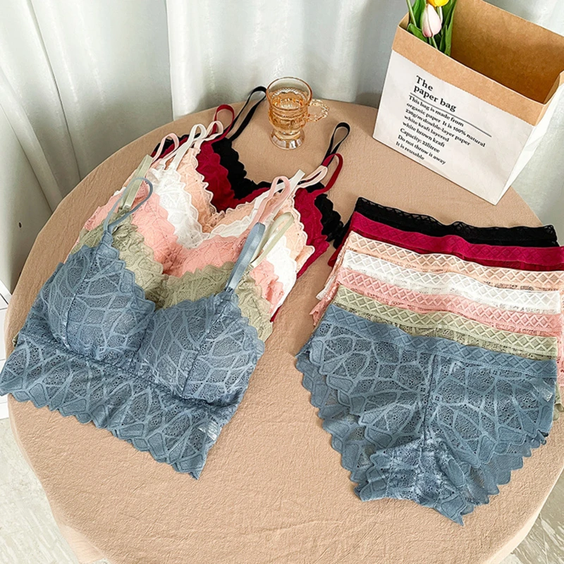 Women Lace Bra Sets Seamless Underwear Backless Vest Sexy Panties Lingerie Padded Bralette Ultrathin Briefs Female Intimates
Women Lace Bra Sets Seamless Underwear Backless Vest Sexy Panties Lingerie Padded Bralette Ultrathin Briefs Female Intimates
