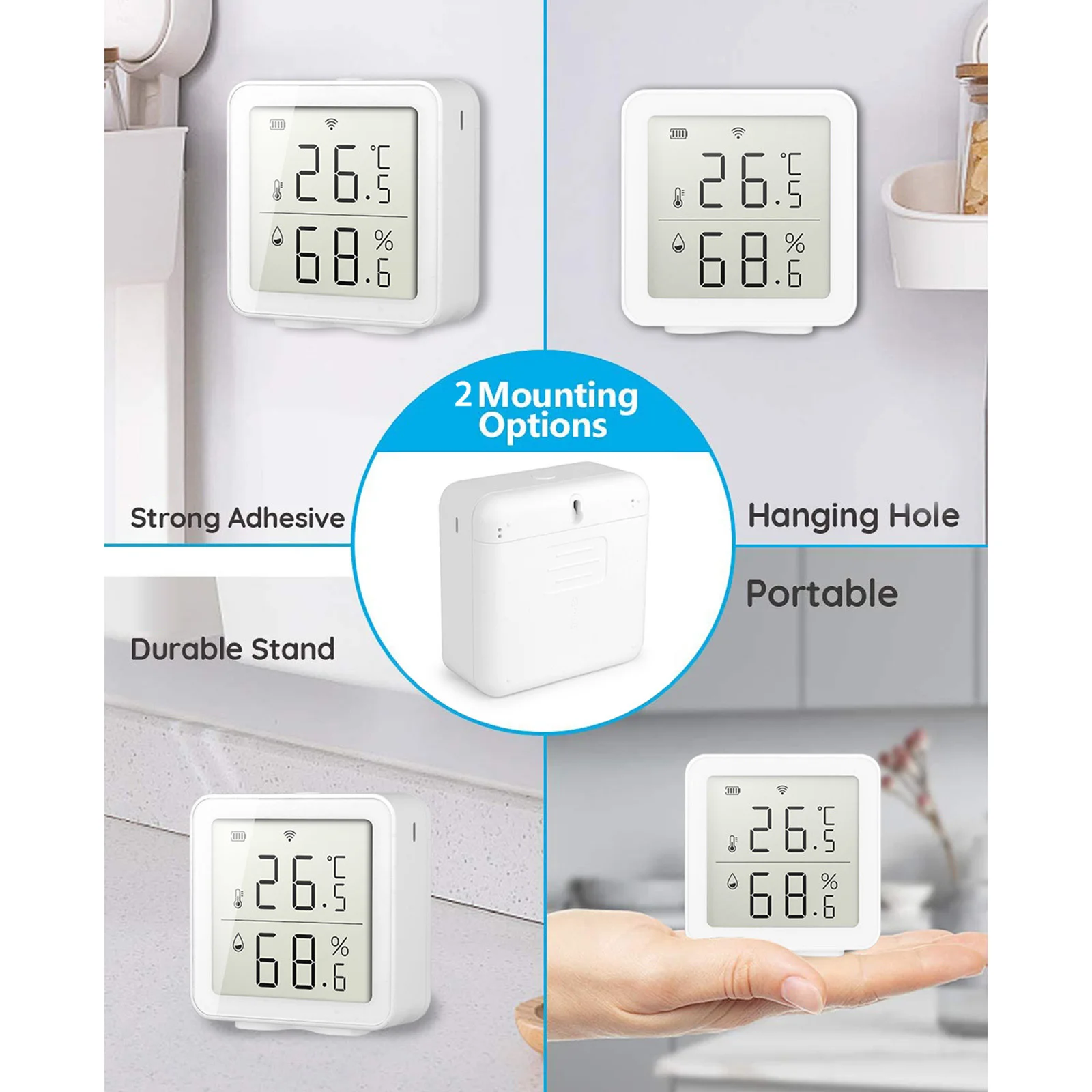 Tuya WIFI Temperature Humidity Sensor Indoor Hygrometer Thermometer Detector Smart Life Remote Control Intelligent System
Tuya WIFI Temperature Humidity Sensor Indoor Hygrometer Thermometer Detector Smart Life Remote Control Intelligent System