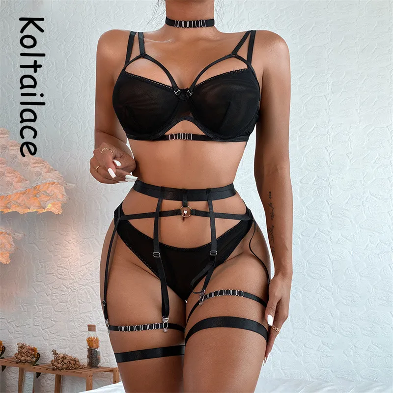 Koltailace 4 шт. сетчатый бандажный чувственный комплект нижнего белья для женщин
Koltailace 4 шт. сетчатый бандажный чувственный комплект нижнего белья для женщин