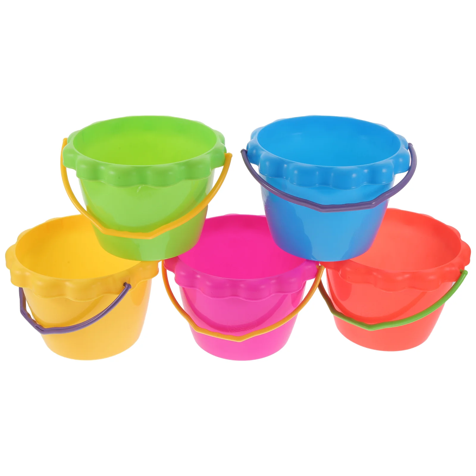 5 Pcs Kids Beach Toys Bucket Portable Sand Buckets Water Playthings Holders 16X16CM Kindergarten Plastic Children Toddler
5 Pcs Kids Beach Toys Bucket Portable Sand Buckets Water Playthings Holders 16X16CM Kindergarten Plastic Children Toddler