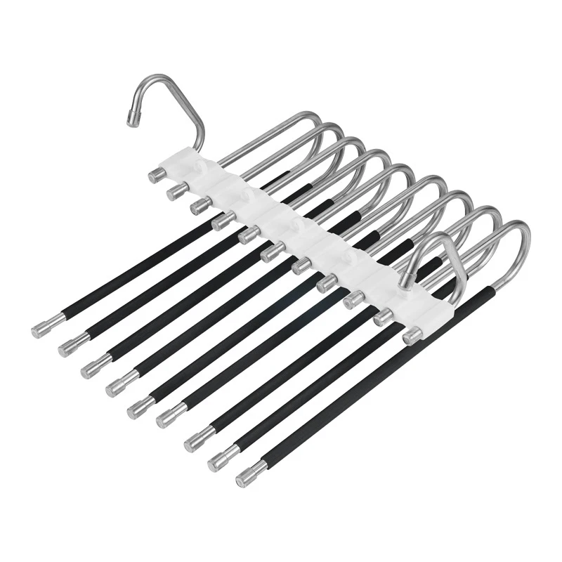 Shelf Trouser Closet 1 Multi-functional Organizer Storage Stainless 9 Clothes Tie Rack Adjustable Steel Storage Hanger In Pants 
Shelf Trouser Closet 1 Multi-functional Organizer Storage Stainless 9 Clothes Tie Rack Adjustable Steel Storage Hanger In Pants