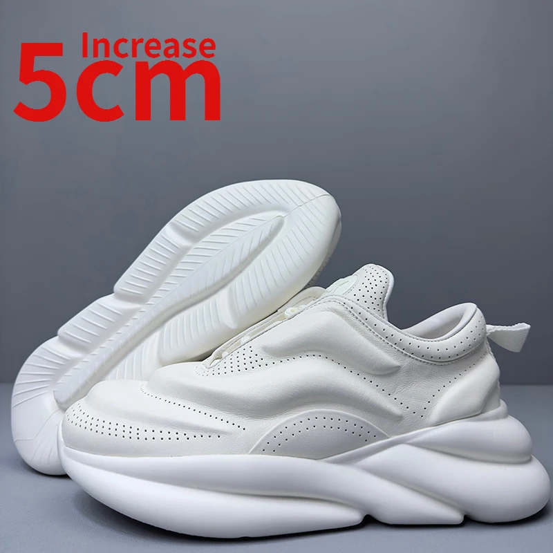 Обувь для пар для мужчин увеличенный 5 см Дизайн 3D трехмерные вогнутые выпуклые туфли из натуральной кожи Спортивные Повседневные Папины туфли 
Обувь для пар для мужчин увеличенный 5 см Дизайн 3D трехмерные вогнутые выпуклые туфли из натуральной кожи Спортивные Повседневные Папины туфли