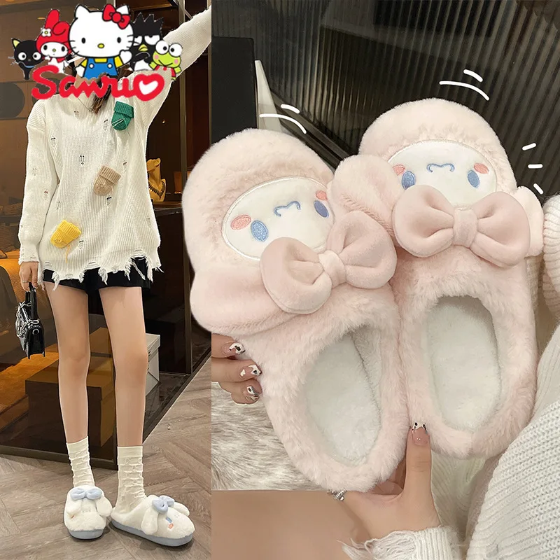 Sanrio Kuromi Hello Kitty Melody Cinnamoroll Pochacco Cartoon Slippers Women's Toe Plush Half Drag Home Outside Cotton Slippers
Sanrio Kuromi Hello Kitty Melody Cinnamoroll Pochacco Cartoon Slippers Women's Toe Plush Half Drag Home Outside Cotton Slippers