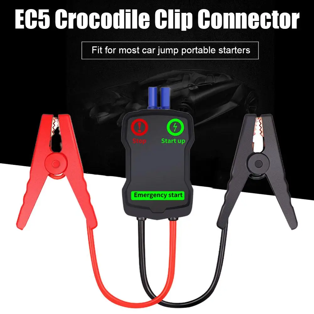 1pc Of Jumper Cable EC5 Connector Alligator Clamp Booster Battery For Car Jump Starter Car Battery Intelligent Alligator Cl Q7R4 
1pc Of Jumper Cable EC5 Connector Alligator Clamp Booster Battery For Car Jump Starter Car Battery Intelligent Alligator Cl Q7R4