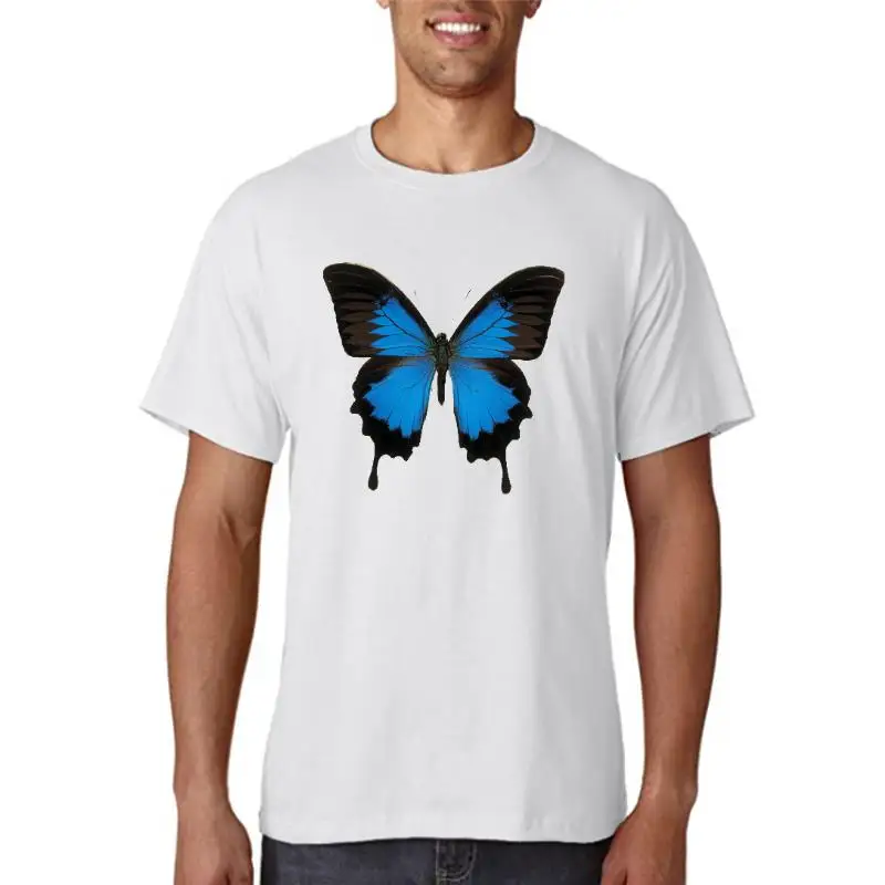 

Футболка женская оверсайз с принтом бабочек, Повседневная Свободная рубашка в стиле Харадзюку, винтажная одежда в стиле хип-хоп, голубая красавица, на лето