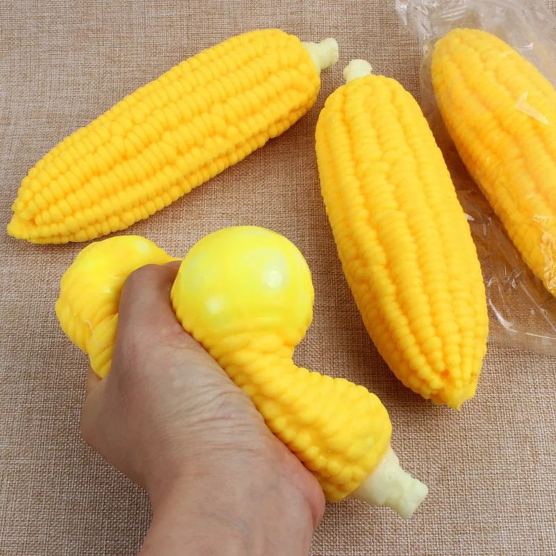 

1PC Sensory Stress Reliever Corn Squishy Squeeze Anxiety Fidget Toys Autism Maize Toy For Children Adult Decompression Gifts