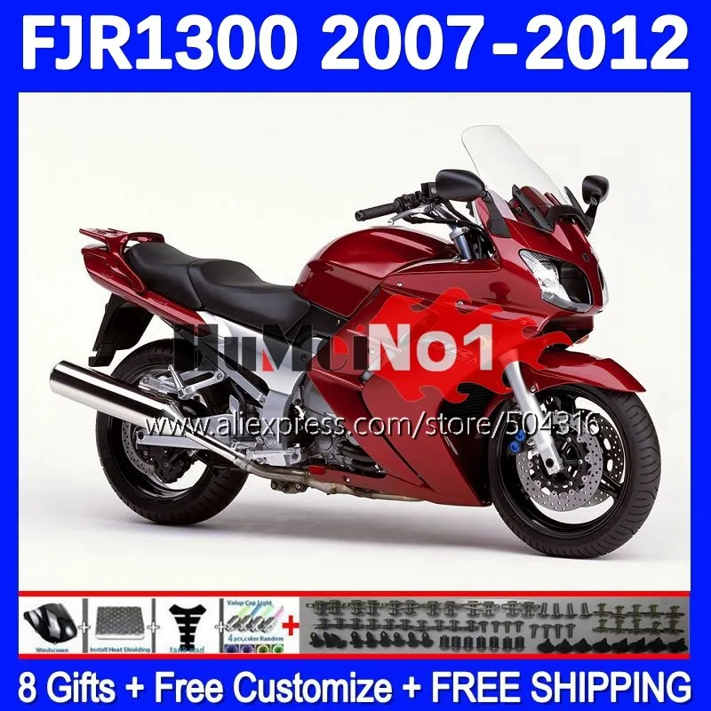 FJR1300A For YAMAHA FJR-1300 FJR1300 07 08 09 10 11 12 159MC.0 FJR 1300 A C 2007 2008 2009 2010 2011 2012 Fairing Glossy Red
FJR1300A For YAMAHA FJR-1300 FJR1300 07 08 09 10 11 12 159MC.0 FJR 1300 A C 2007 2008 2009 2010 2011 2012 Fairing Glossy Red