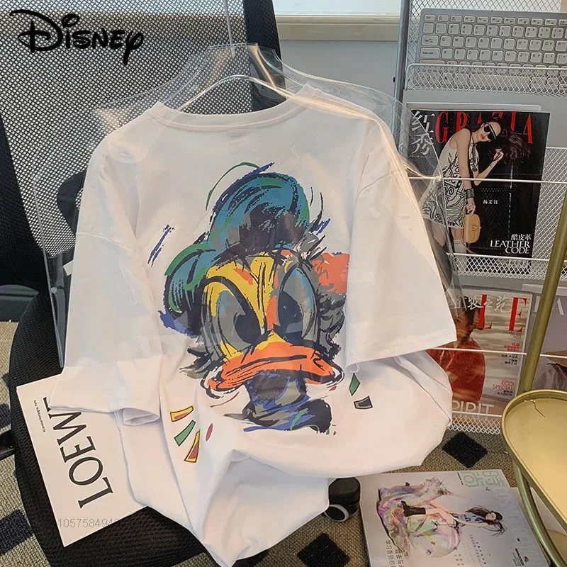 Disney Cartoon Graffiti Donald Duck Short Sleeve T-shirts Women Men Fashion Summer Tops Tees Shirts Aesthetic Oversized T-shirt
Disney Cartoon Graffiti Donald Duck Short Sleeve T-shirts Women Men Fashion Summer Tops Tees Shirts Aesthetic Oversized T-shirt