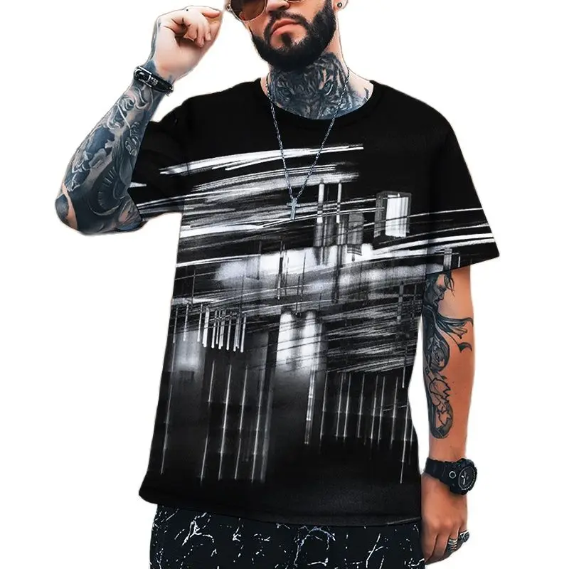 Summer fashion men's hip-hop street Harajuku short-sleeved T-shirt 3D printing street graffiti style
Summer fashion men's hip-hop street Harajuku short-sleeved T-shirt 3D printing street graffiti style