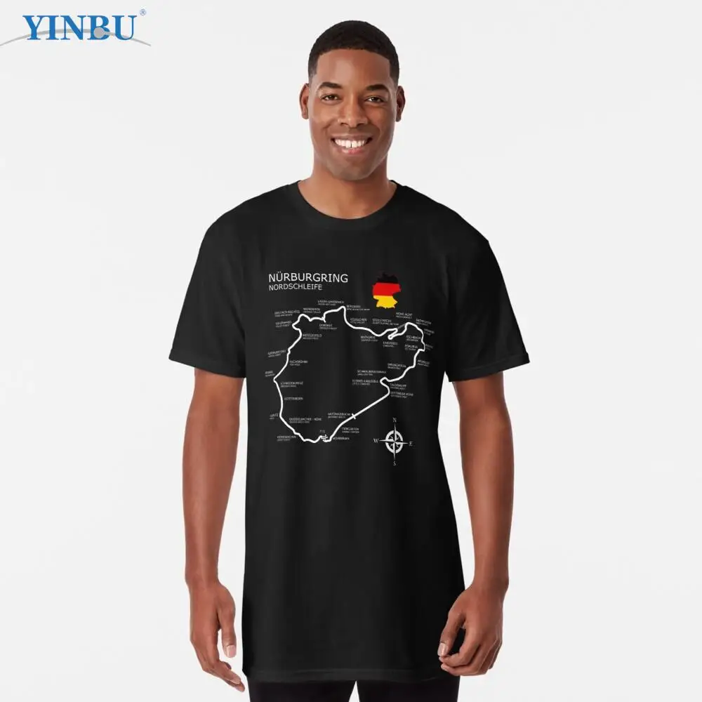 The Nurburgring - Nordschleife print YINBU Brand t shirts High quality Men's short O neck t-shirt Graphic Tee
The Nurburgring - Nordschleife print YINBU Brand t shirts High quality Men's short O neck t-shirt Graphic Tee
