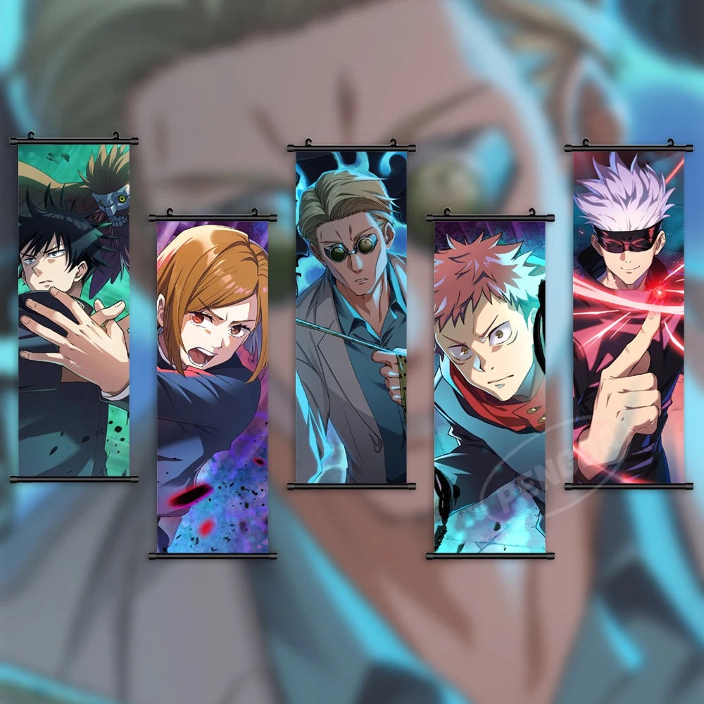 Wall Art Jujutsu Kaisen Pictures Gojo Satoru Poster Itadori Yuji Scroll Hanging Painting Kugisaki Nobara Canvas Print Home Decor
Wall Art Jujutsu Kaisen Pictures Gojo Satoru Poster Itadori Yuji Scroll Hanging Painting Kugisaki Nobara Canvas Print Home Decor