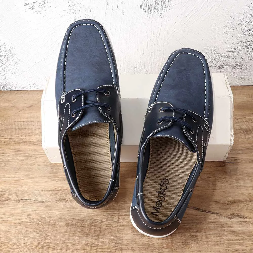 Menico Men Round Toe Color Leather Splicing Blocking Soft Shoes Leather Men Shoes Anti-slip Luxury Loafers For Office Wedding
Menico Men Round Toe Color Leather Splicing Blocking Soft Shoes Leather Men Shoes Anti-slip Luxury Loafers For Office Wedding