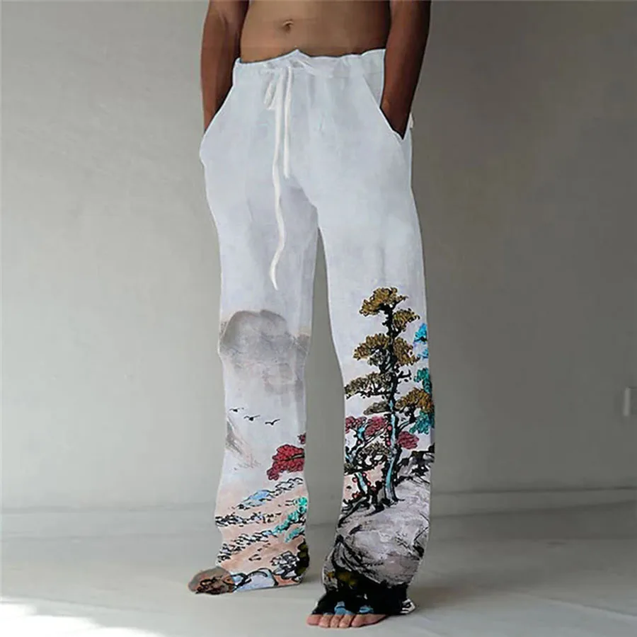 Spring Men's Fashion Straight Trousers Elastic Drawstring Design Front Pocket Pants Originality Graphic Printed Comfort Soft
Spring Men's Fashion Straight Trousers Elastic Drawstring Design Front Pocket Pants Originality Graphic Printed Comfort Soft
