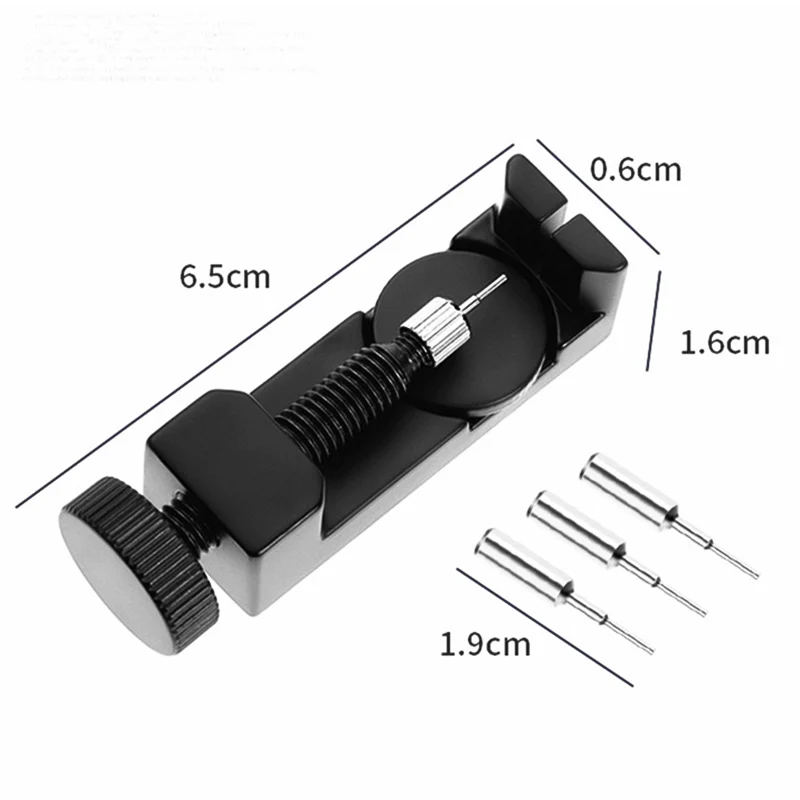 1pcs Steel Watch Strap Link Pin Remover Repair Tool Kit for Watchmakers Pack of 3 Extra Pins Replacement Remover Spring Bar Set
1pcs Steel Watch Strap Link Pin Remover Repair Tool Kit for Watchmakers Pack of 3 Extra Pins Replacement Remover Spring Bar Set
