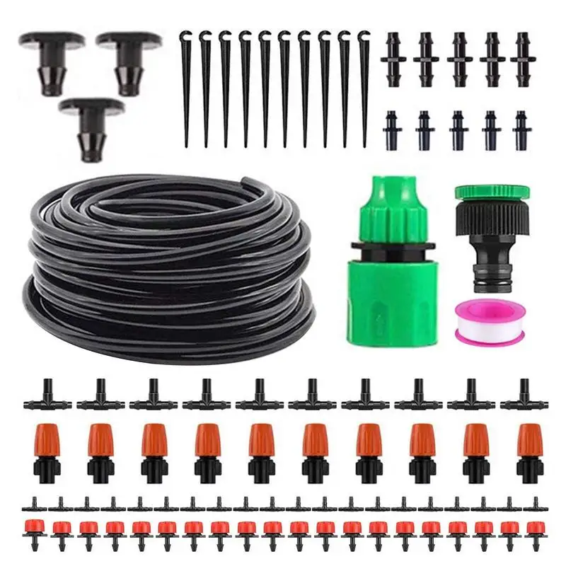 Drip Irrigation Kit 100ft Watering System For Outdoor Plants DIY Automatic Irrigation Equipment Set Patio Misting Plant Watering
Drip Irrigation Kit 100ft Watering System For Outdoor Plants DIY Automatic Irrigation Equipment Set Patio Misting Plant Watering
