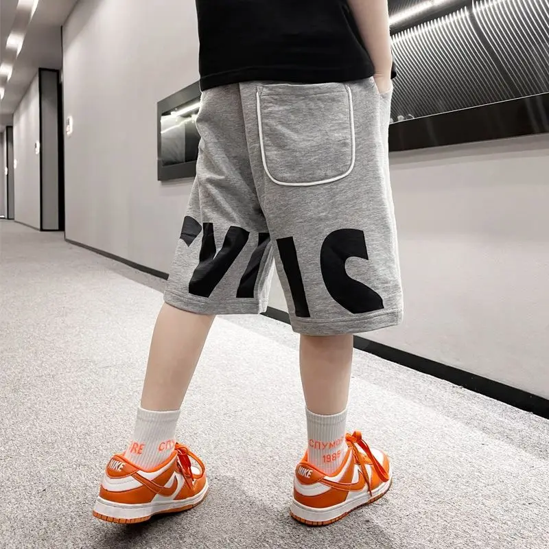 Boy Shorts Summer Sport Cotton Sweatpants Boys Knee Length Loose Pants Letter Print Trouser Young Children Clothes For Teenagers
Boy Shorts Summer Sport Cotton Sweatpants Boys Knee Length Loose Pants Letter Print Trouser Young Children Clothes For Teenagers
