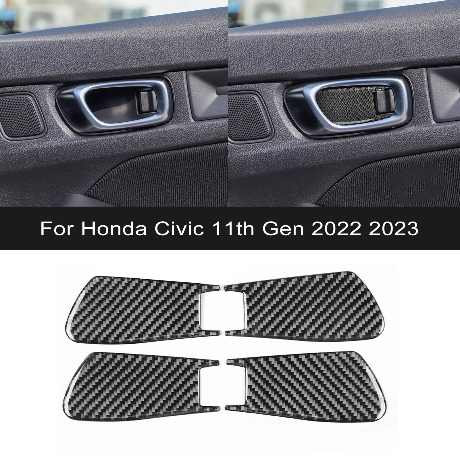 Для Honda Civic 11-го поколения 2022 2023, углеродное волокно, внутренняя дверная чаша автомобиля, декоративные наклейки, внутренняя защитная отделка 
Для Honda Civic 11-го поколения 2022 2023, углеродное волокно, внутренняя дверная чаша автомобиля, декоративные наклейки, внутренняя защитная отделка