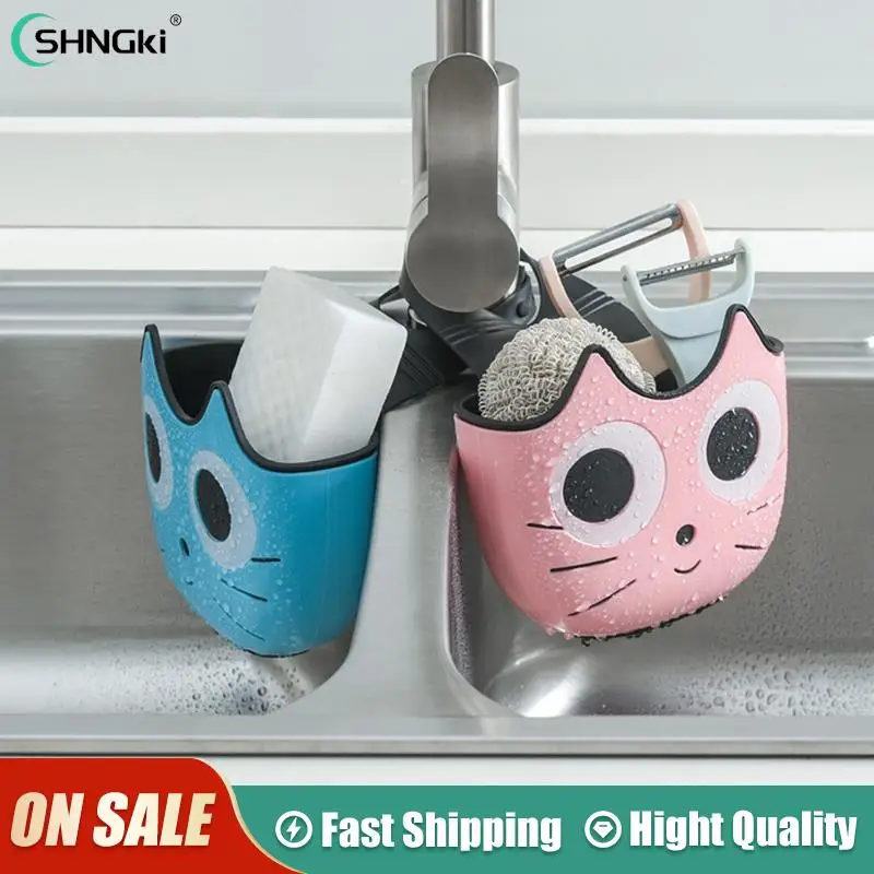 Полка для раковины в форме милого кота, сушилка для мыла и губки, держатель для ванной комнаты, кухонный Органайзер с присоской для хранения,... 
Полка для раковины в форме милого кота, сушилка для мыла и губки, держатель для ванной комнаты, кухонный Органайзер с присоской для хранения,...