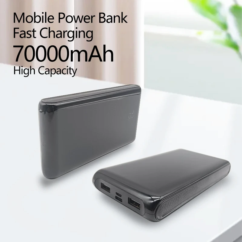 Upgraded Digital Display Dual USB Mobile Power 70000mAh Fast Charging Treasure Is Suitable For Mobile Phone LED Lighting.
Upgraded Digital Display Dual USB Mobile Power 70000mAh Fast Charging Treasure Is Suitable For Mobile Phone LED Lighting.
