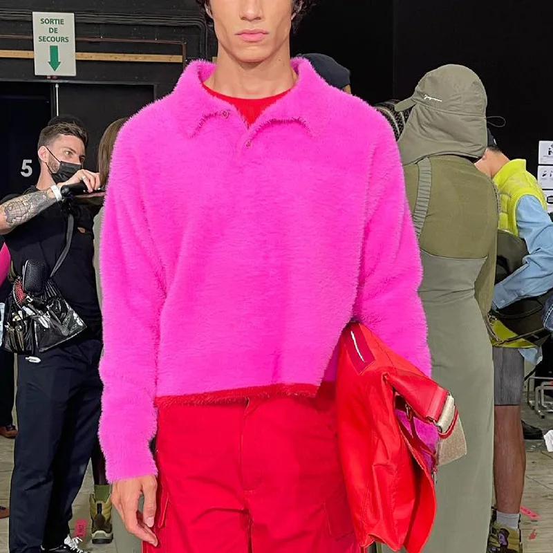 Men's Fashion Solid Color Polo T-Shirt Loose Long Sleeve V-neck Plush Top Men Casual Trend Pullover Tops Streetwear 2023 Spring
Men's Fashion Solid Color Polo T-Shirt Loose Long Sleeve V-neck Plush Top Men Casual Trend Pullover Tops Streetwear 2023 Spring