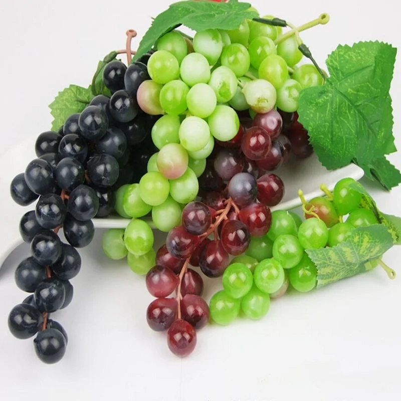 1PC New Bunch Lifelike Artificial Grapes Plastic Fake Decorative Fruit Food Plastic Fake Fruit Realistic Fake Leafs Home Decor
1PC New Bunch Lifelike Artificial Grapes Plastic Fake Decorative Fruit Food Plastic Fake Fruit Realistic Fake Leafs Home Decor