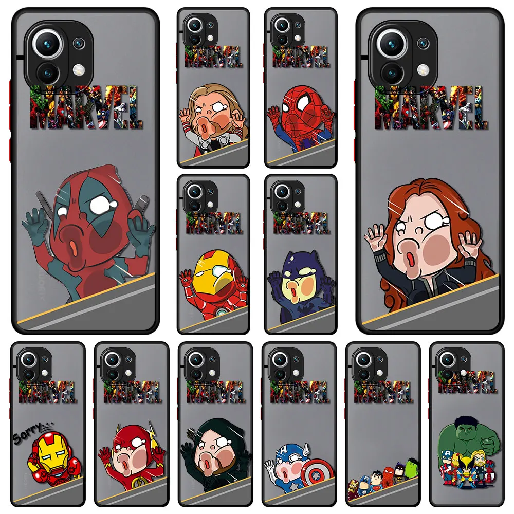 Marvel Iron Man Spidermans Case for Mi Poco X3 NFC 11 Lite 10T Pro 11T 12 Matte Waterproof M3 F3 9T 10 F1 Clear SmartPhone Funda
Marvel Iron Man Spidermans Case for Mi Poco X3 NFC 11 Lite 10T Pro 11T 12 Matte Waterproof M3 F3 9T 10 F1 Clear SmartPhone Funda