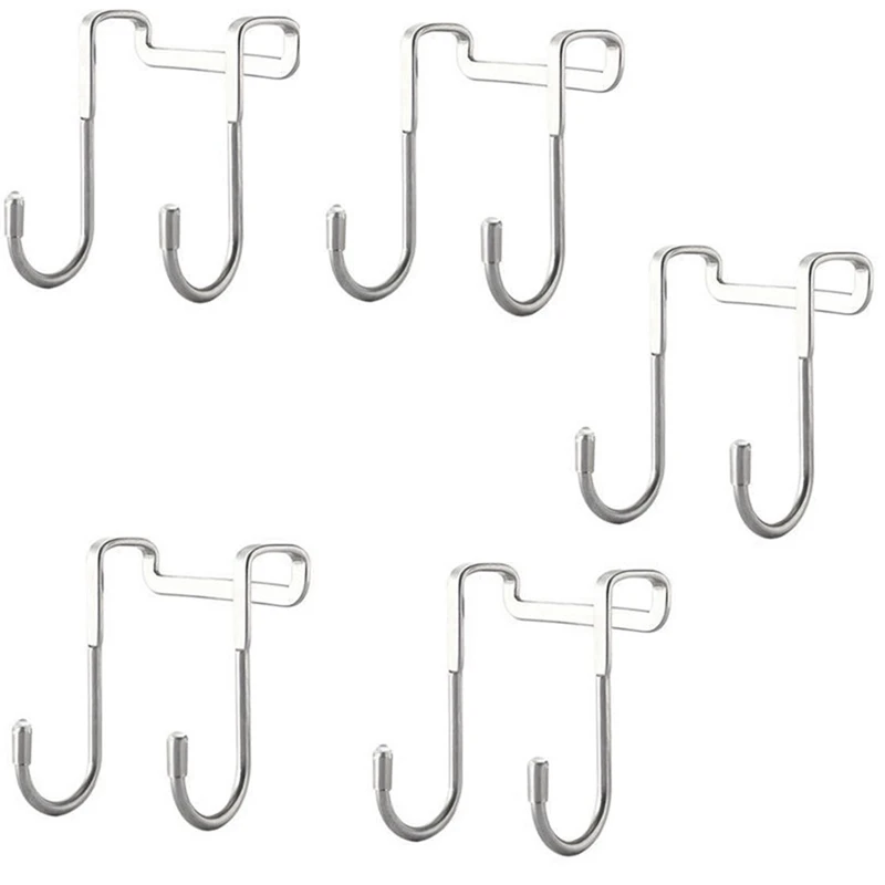 PPYY-Stainless Steel Hook Double S-Type Hook Door Hook Back Hook Multi-Functional Wall Hook Door Back Hook 5 Pieces
PPYY-Stainless Steel Hook Double S-Type Hook Door Hook Back Hook Multi-Functional Wall Hook Door Back Hook 5 Pieces