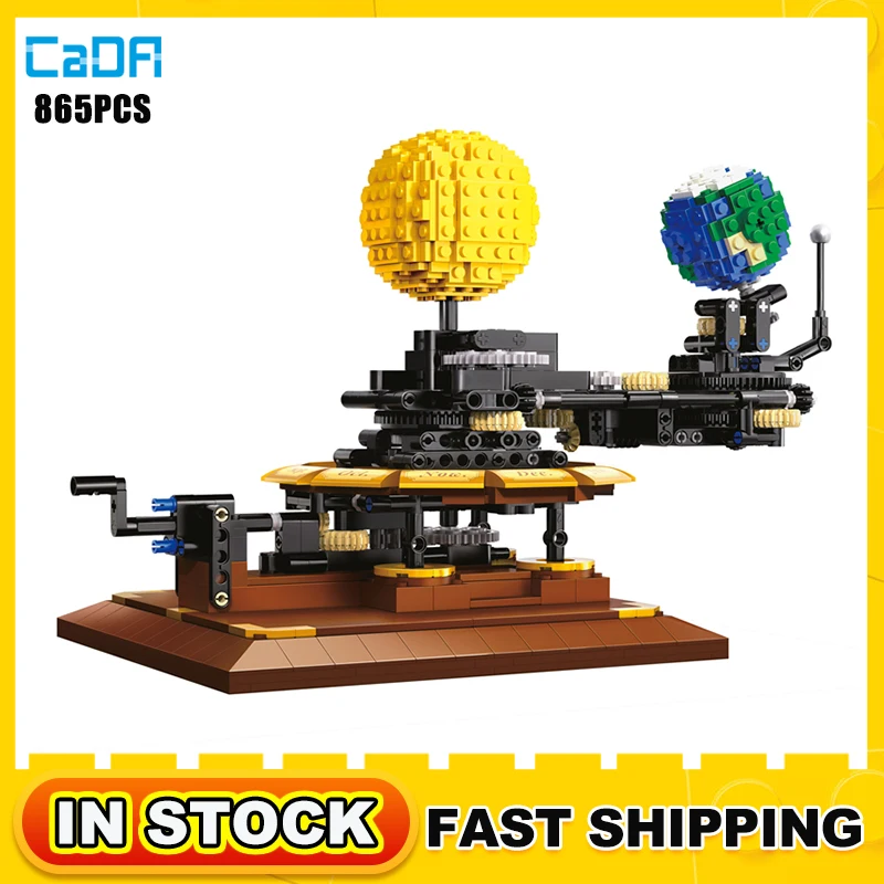 Cada Technical City Solar System Earth And Sun Clock Building Blocks Experiment Education Moc Bricks Construction Set For Boys
Cada Technical City Solar System Earth And Sun Clock Building Blocks Experiment Education Moc Bricks Construction Set For Boys