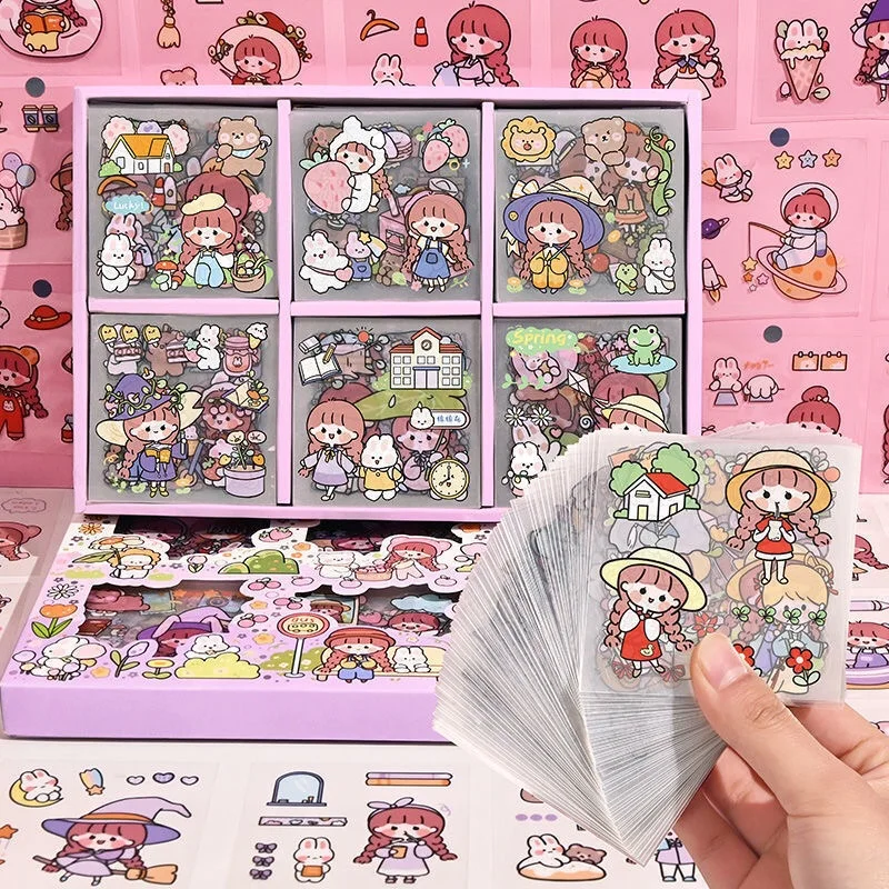 100pcs waterproof stickers, cute cartoon hand accounts, popular children's decorative stickers
100pcs waterproof stickers, cute cartoon hand accounts, popular children's decorative stickers