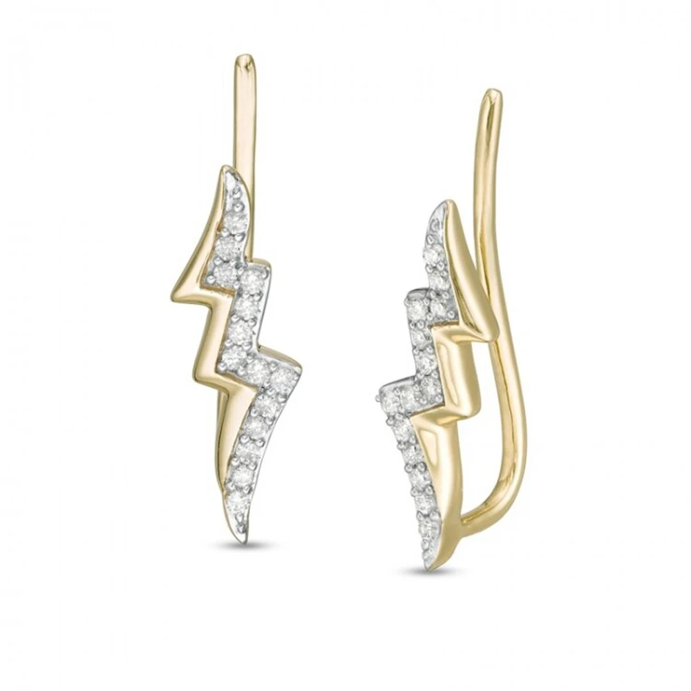 HESHI Lightning Bolt Crawler Earrings for Women 
HESHI Lightning Bolt Crawler Earrings for Women