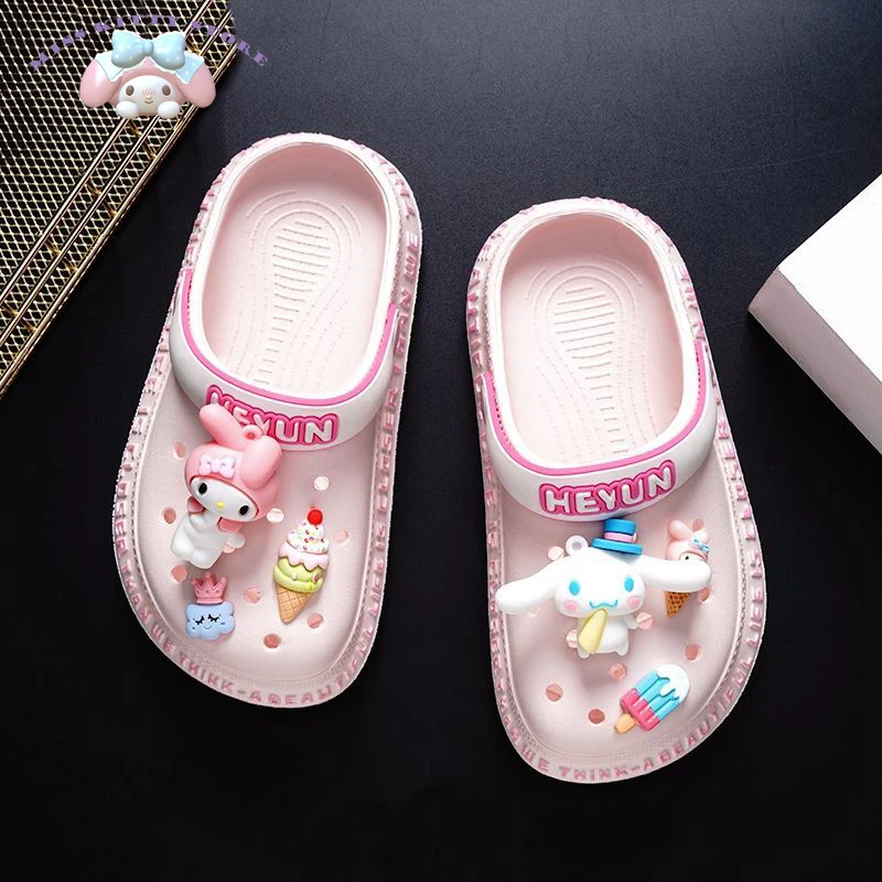 Sanrio Mymelody Cinnamoroll Cartoon Slippers Children's Shoes Summer New Style Girls' Slippers Fashion Children's Beach Sandals
Sanrio Mymelody Cinnamoroll Cartoon Slippers Children's Shoes Summer New Style Girls' Slippers Fashion Children's Beach Sandals