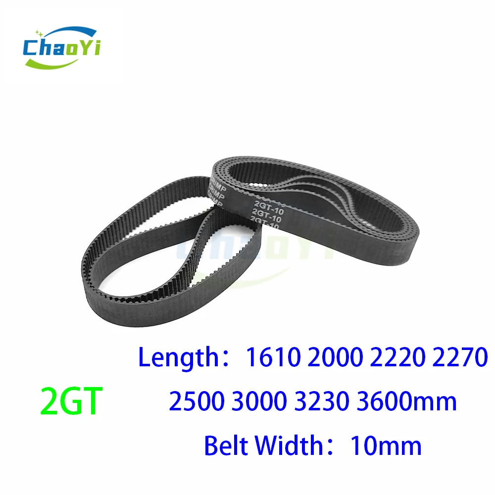 2GT Closed Loop Rubber Timing Belt Pitch Length 1610 2000 2220 2270 2500 3000 3230 3600mm Width 10mm 3000-gt2 3230-gt2 3600-gt2
2GT Closed Loop Rubber Timing Belt Pitch Length 1610 2000 2220 2270 2500 3000 3230 3600mm Width 10mm 3000-gt2 3230-gt2 3600-gt2