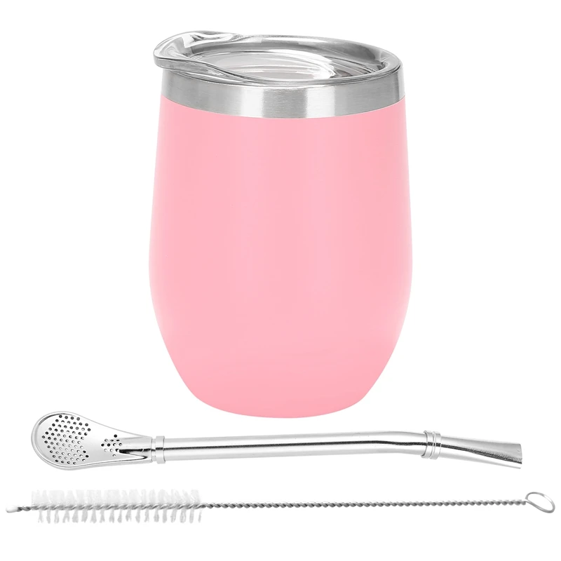 Double-Wall Stainless Yerba Gourd Mate Tea Set Water Mate Tea Cup With Lid Spoon Straw Bombilla Head Filter Brush
Double-Wall Stainless Yerba Gourd Mate Tea Set Water Mate Tea Cup With Lid Spoon Straw Bombilla Head Filter Brush
