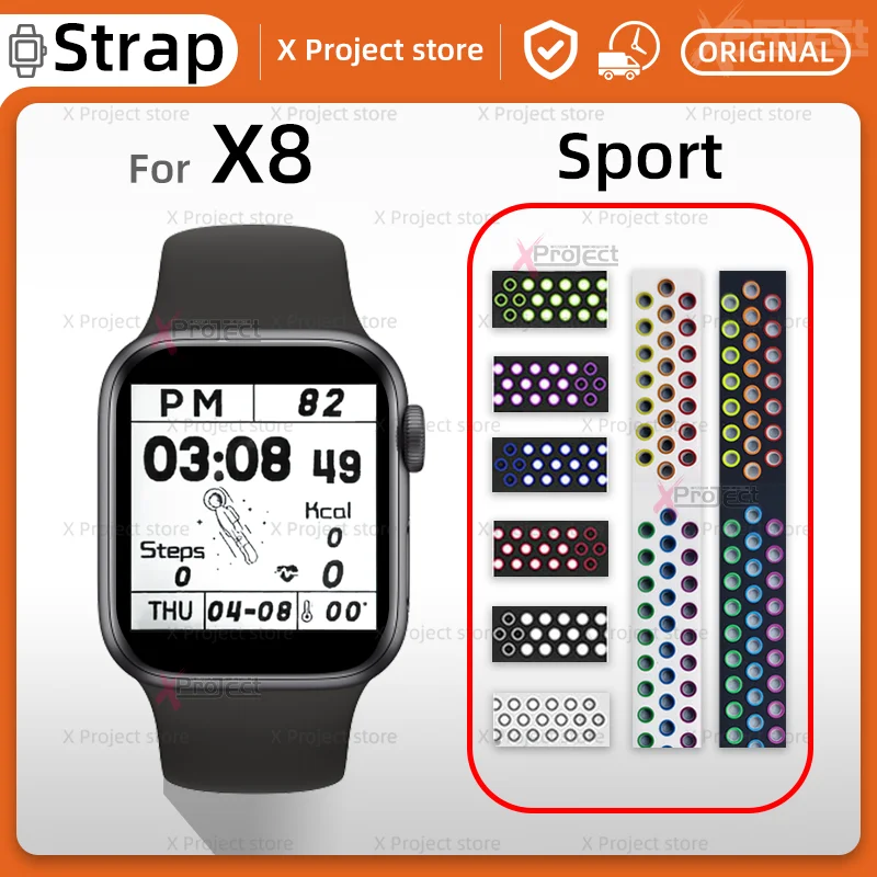 X8 Smart Watch Band Silicone Strap Sport belt for Smartwatch Men Women Strap Wristbands PK Series 6 7 IWO T500 T800 T900 pro max
X8 Smart Watch Band Silicone Strap Sport belt for Smartwatch Men Women Strap Wristbands PK Series 6 7 IWO T500 T800 T900 pro max
