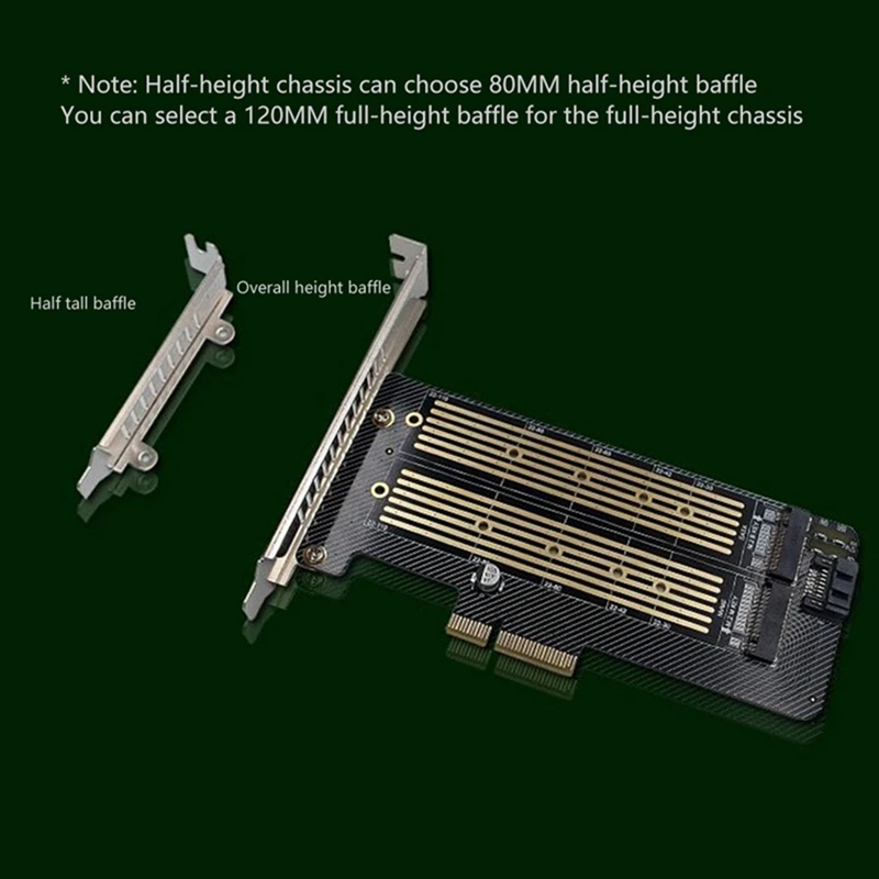 M.2 Nvme NGFF SSD To PCIE SATA Dual Disk Adapter Expansion Card Supports Mkey Bkey Wiring
M.2 Nvme NGFF SSD To PCIE SATA Dual Disk Adapter Expansion Card Supports Mkey Bkey Wiring