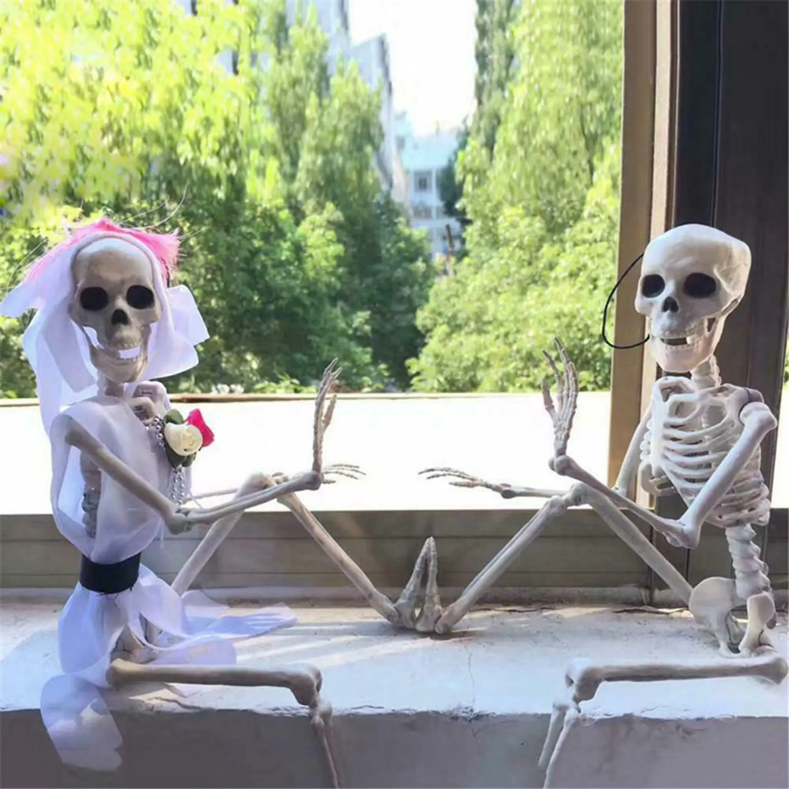 Halloween Poseable Full Life Size Skeleton Party Prop Decor Human Anatomy Model New Bride Groom
Halloween Poseable Full Life Size Skeleton Party Prop Decor Human Anatomy Model New Bride Groom