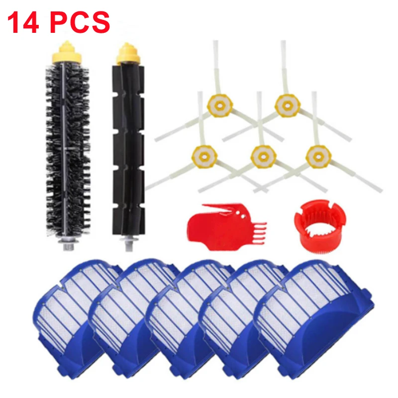 13/14PCS Replacement Part Kit for iRobot Roomba Vacuum Cleaner main brush HEPA filter 600 Series 690 680 660 651 650 500 Series
13/14PCS Replacement Part Kit for iRobot Roomba Vacuum Cleaner main brush HEPA filter 600 Series 690 680 660 651 650 500 Series