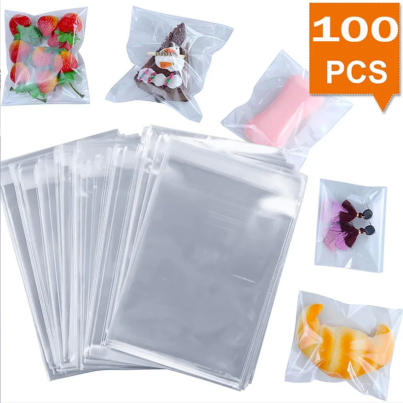 100pcs Transparent Plastic Bags Self Adhesive Sealing Small Bags For Jewelry Candy Packing Resealable Gift Cookie Packaging Bag
100pcs Transparent Plastic Bags Self Adhesive Sealing Small Bags For Jewelry Candy Packing Resealable Gift Cookie Packaging Bag